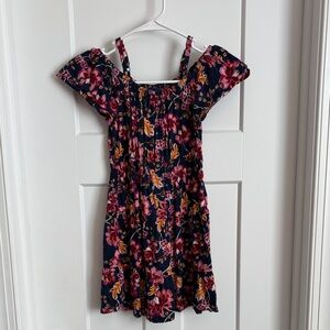 Old Navy Kids Floral Dress - Navy, Pink, and Orange